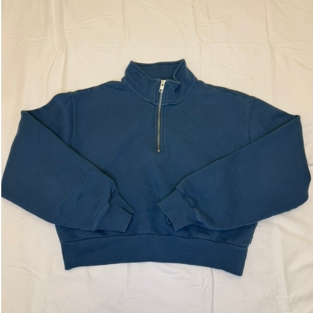 TNA Aritzia Cozy Fleece Perfect 1/4 Zip Sweatshirt, Medium, MSRP $80